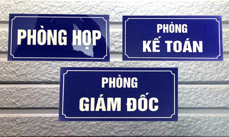 Biển Thông Báo, Biển Phòng Ban